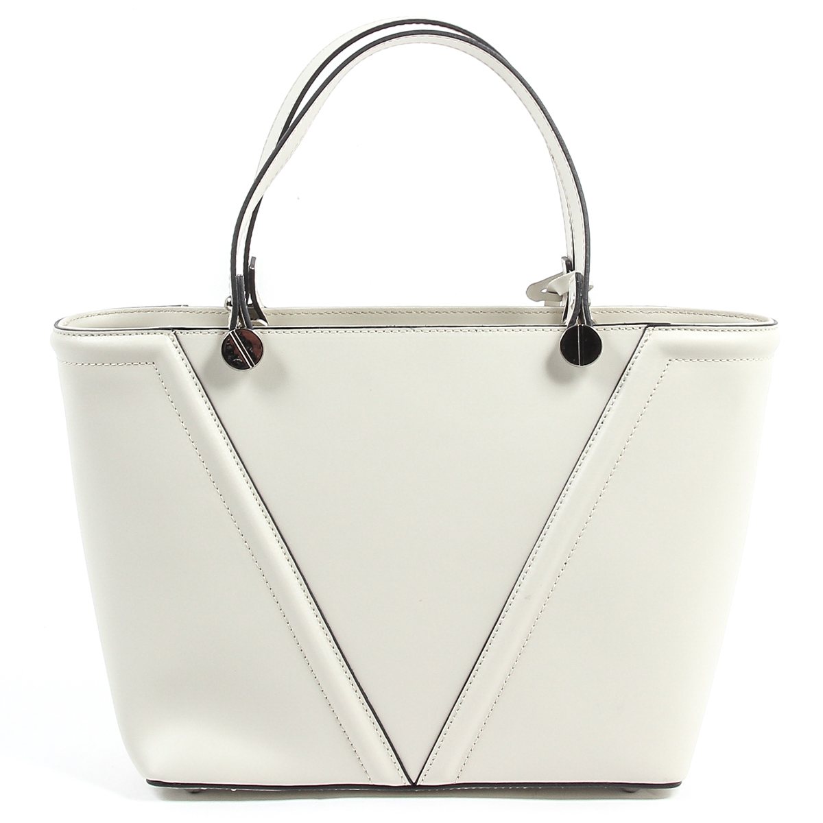 Bolso de mano para mujer V 1969 Italia V008-S RUGA CREMA