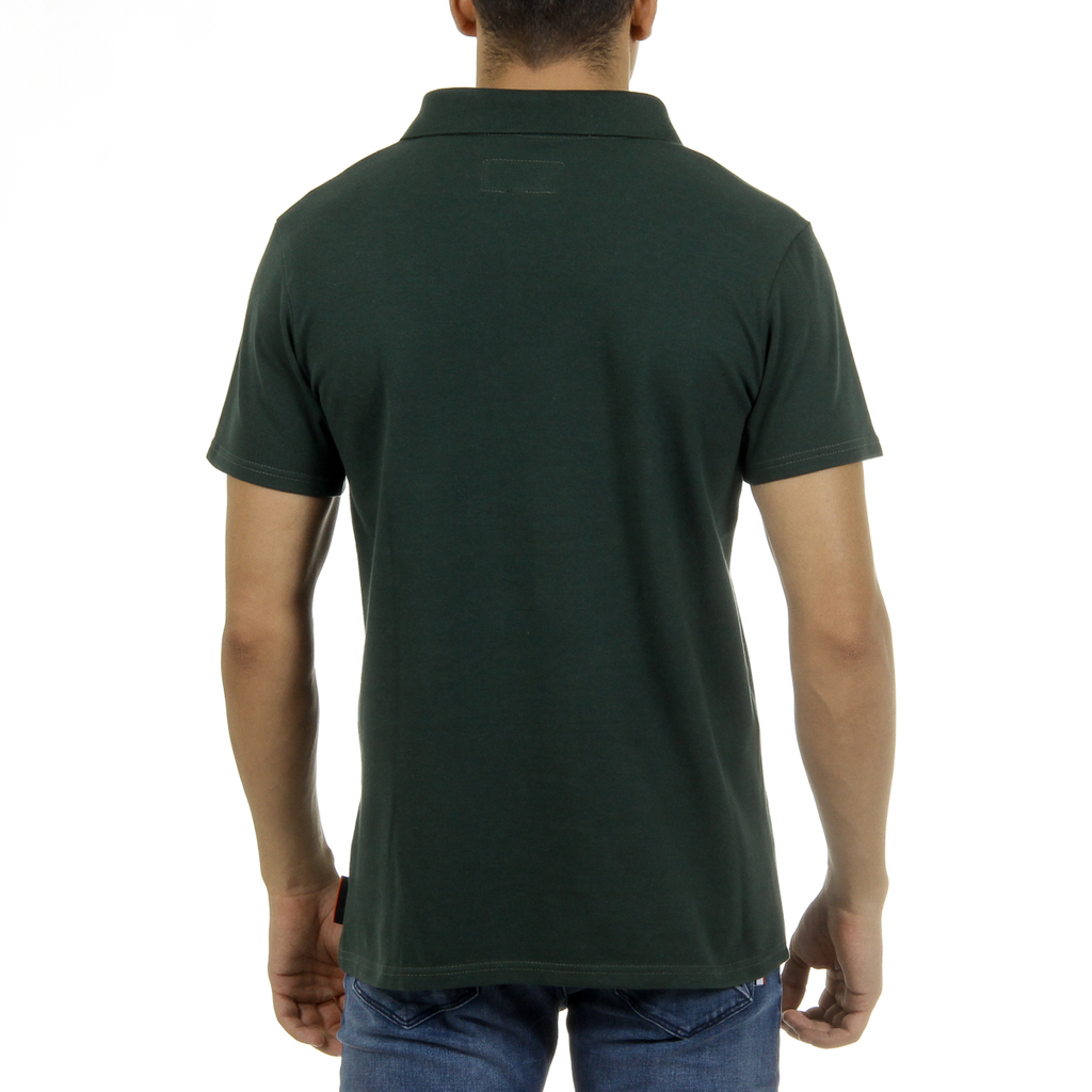 Polo Andrew Charles para hombre de manga corta verde SEMELO