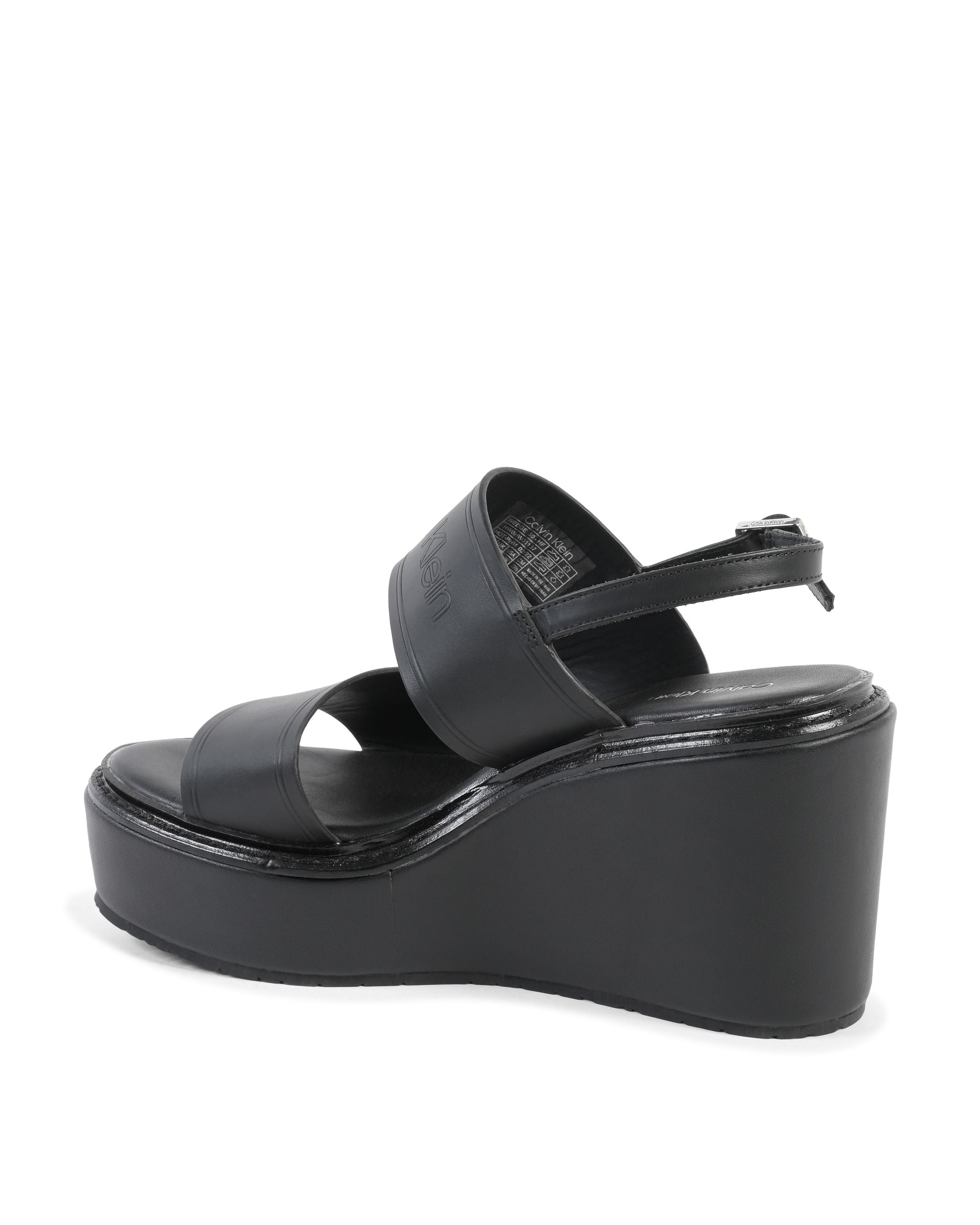 Calvin Klein Womens Platform Sandal Black HW0HW01137BAX