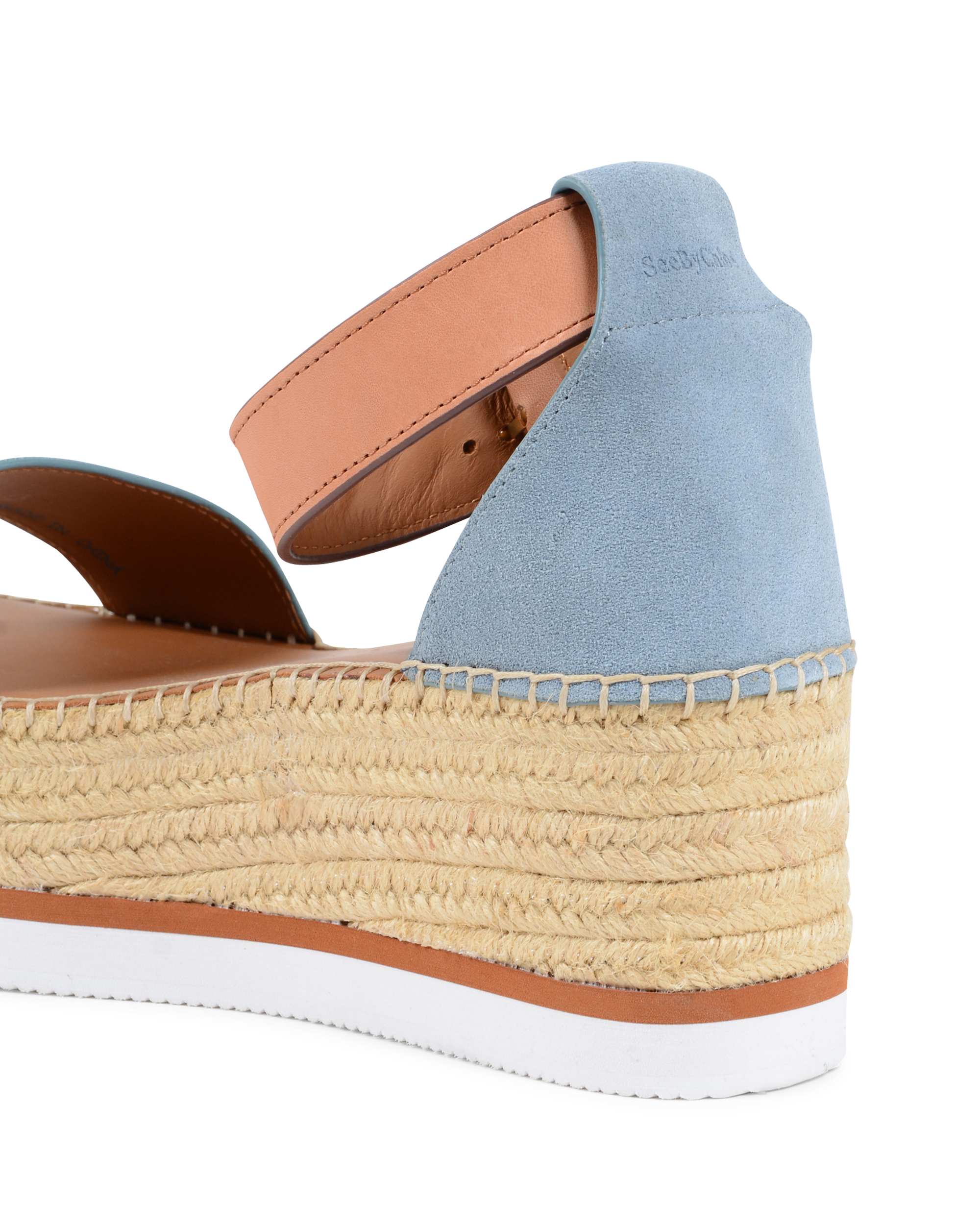ChloÃ¨ Womens Platform Sandal Light Blue SB32201A NUVOLA SIERRA