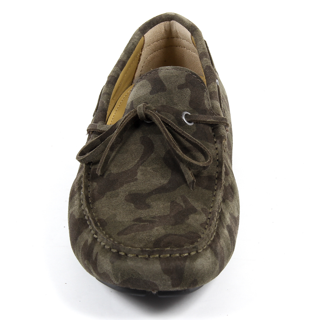 Mocasines V 1969 Italia para hombre, color verde ADAM