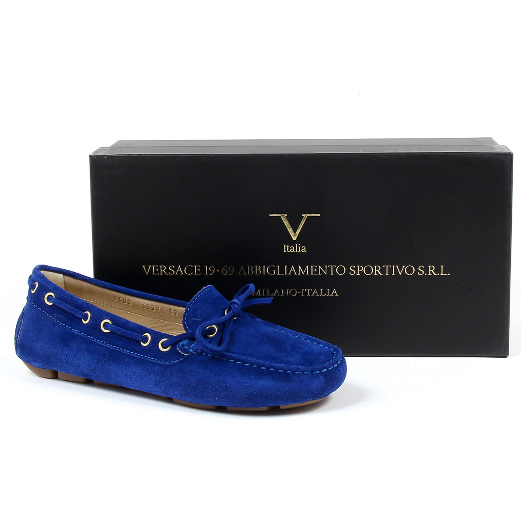 Mocasín para mujer V 1969 Italia Azul PISA