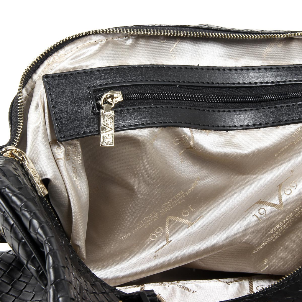 Bolso deportivo para hombre V 1969 Italia V1969015B NEGRO