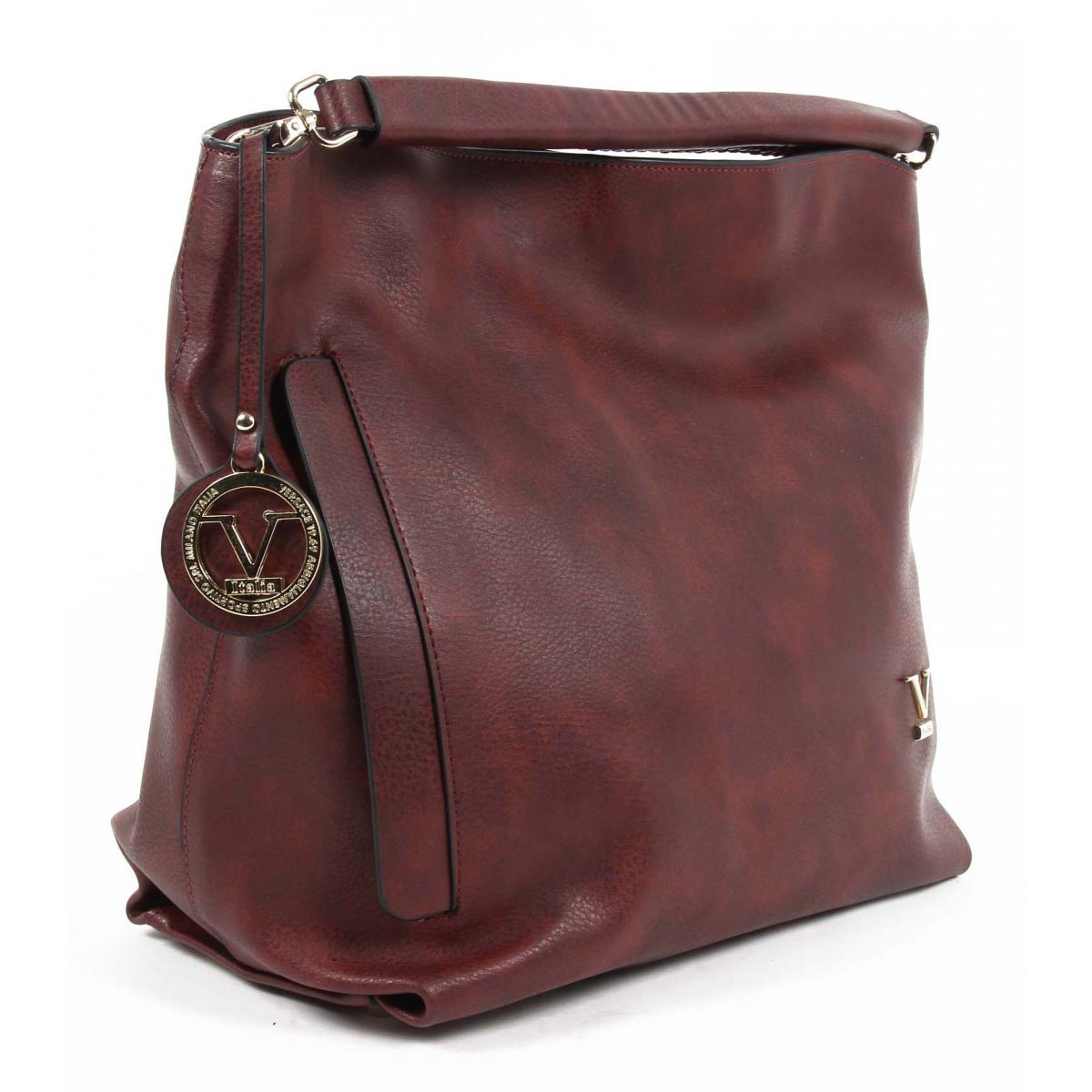 Bolso de mano para mujer V 1969 Italia VE06 ROJO CLARET