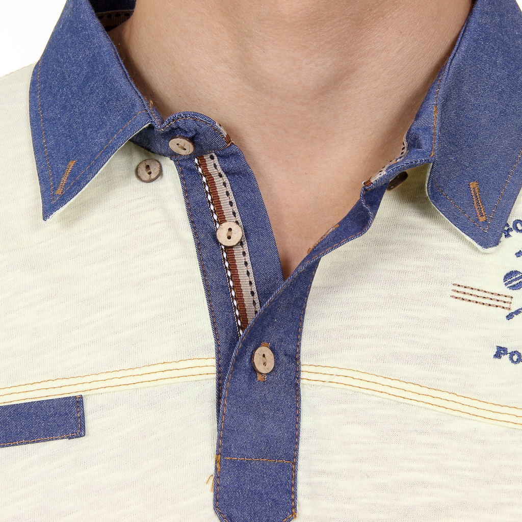Polo Ufford & Suffolk Polo Club para hombre, manga corta, US007B, amarillo