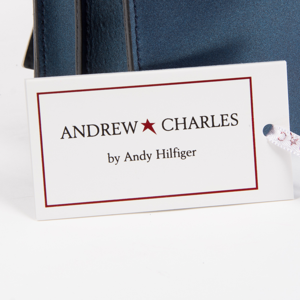 Andrew Charles Womens Handbag Blue RING