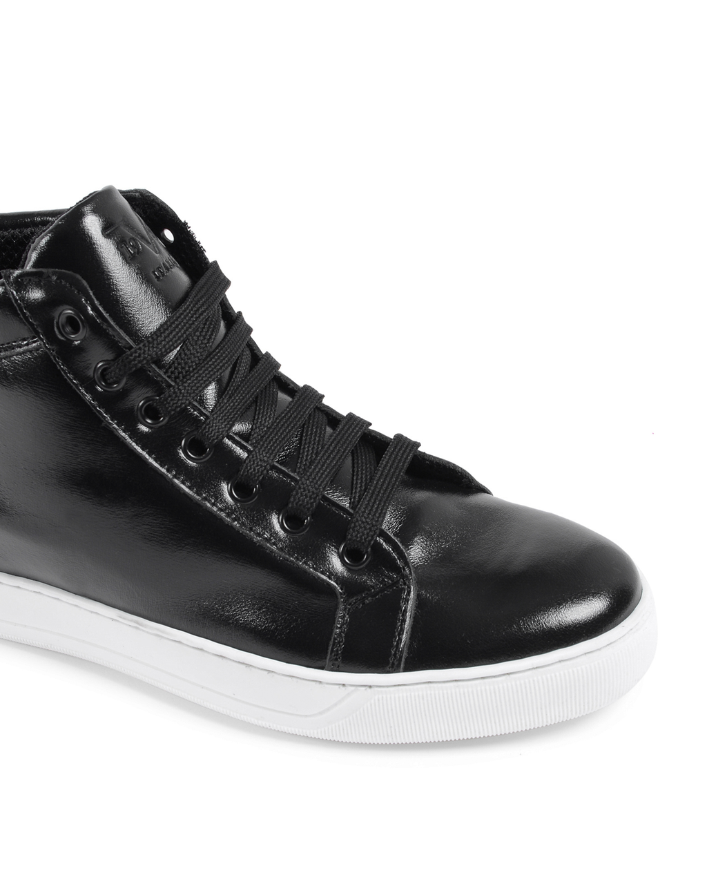 19V69 Italia Mens Sneaker Black White 2130 VITELLO NERO BIANCO