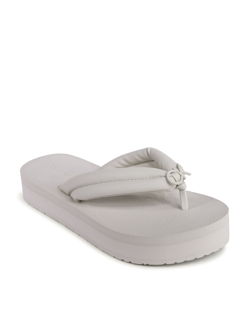 Chanclas Calvin Klein para mujer en beige HW0HW02063ACG