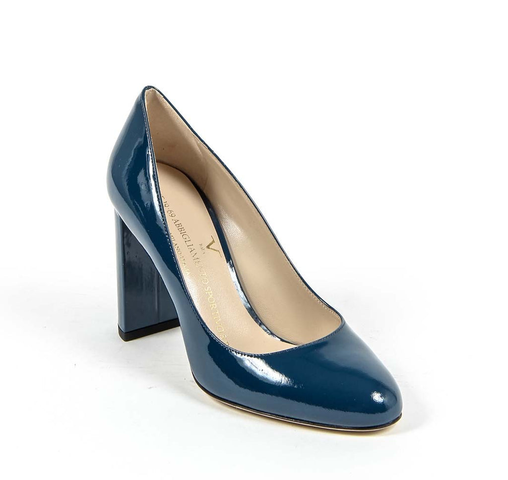 Zapatos de salón para mujer V 1969 Italia 3112331 VERNICE PETROLIO