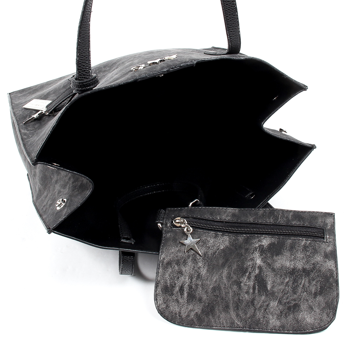 Andrew Charles Womens Handbag Black SERINA