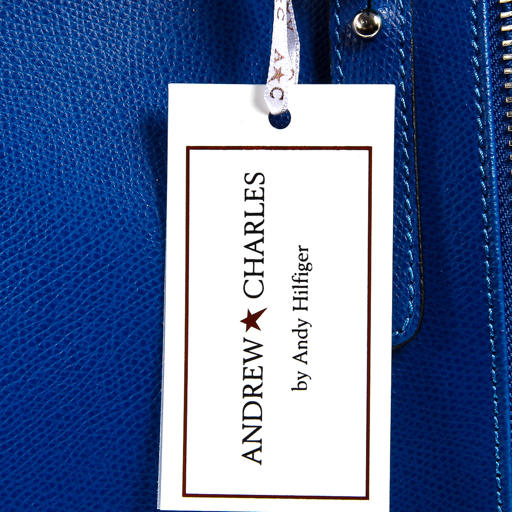 Andrew Charles Womens Handbag Blue ETHEL