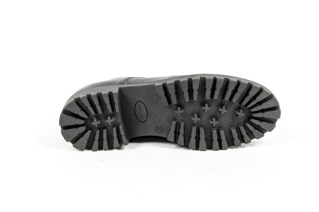 V 1969 Italia Zapato con cordones para mujer C01 VITELLO BLU