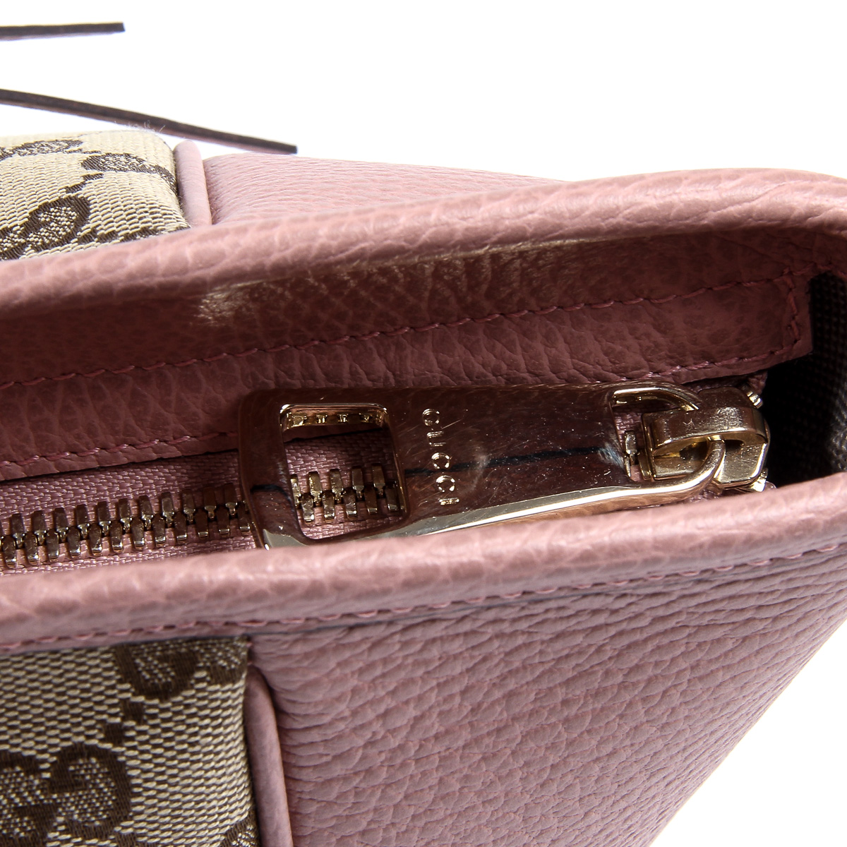 Gucci Womens Handbag GG Guccissima Pink 449242 8609