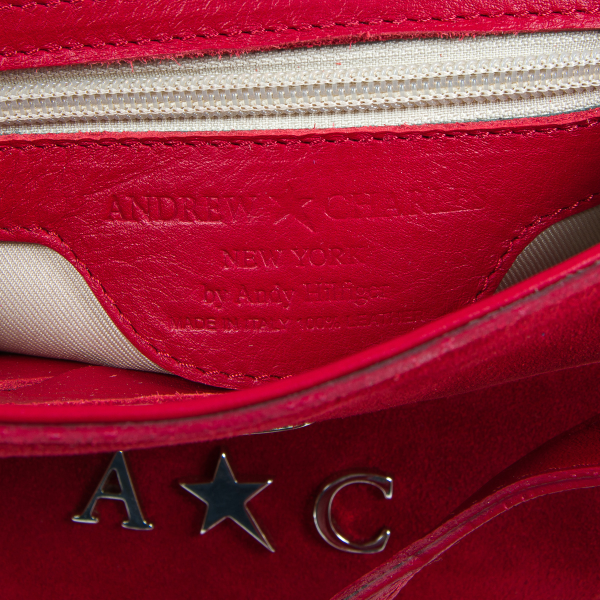 Bolso de mano para mujer Andrew Charles rojo PAMELA