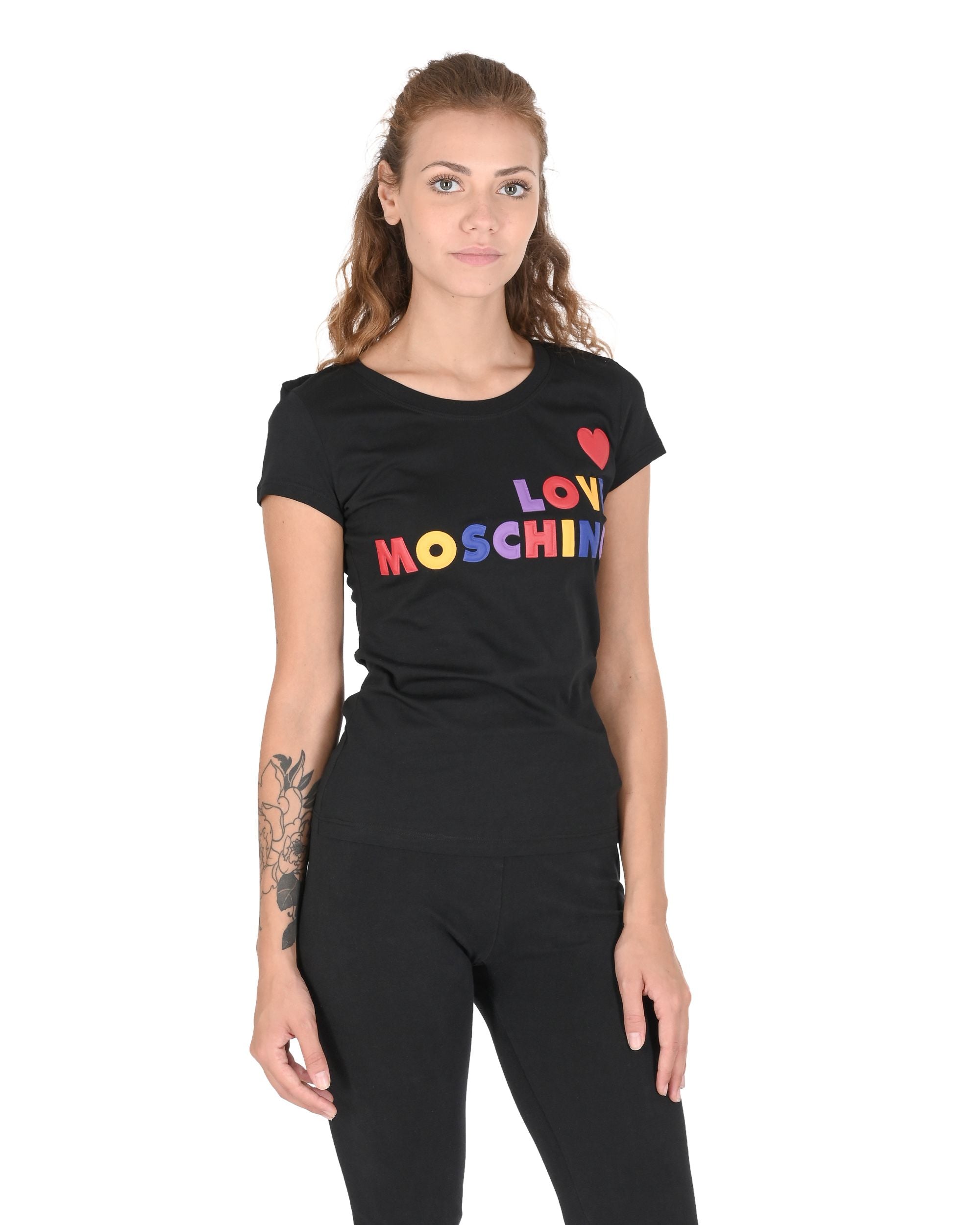Camiseta Love Moschino para mujer W 4 B19 5B M 4083 C74 NEGRO