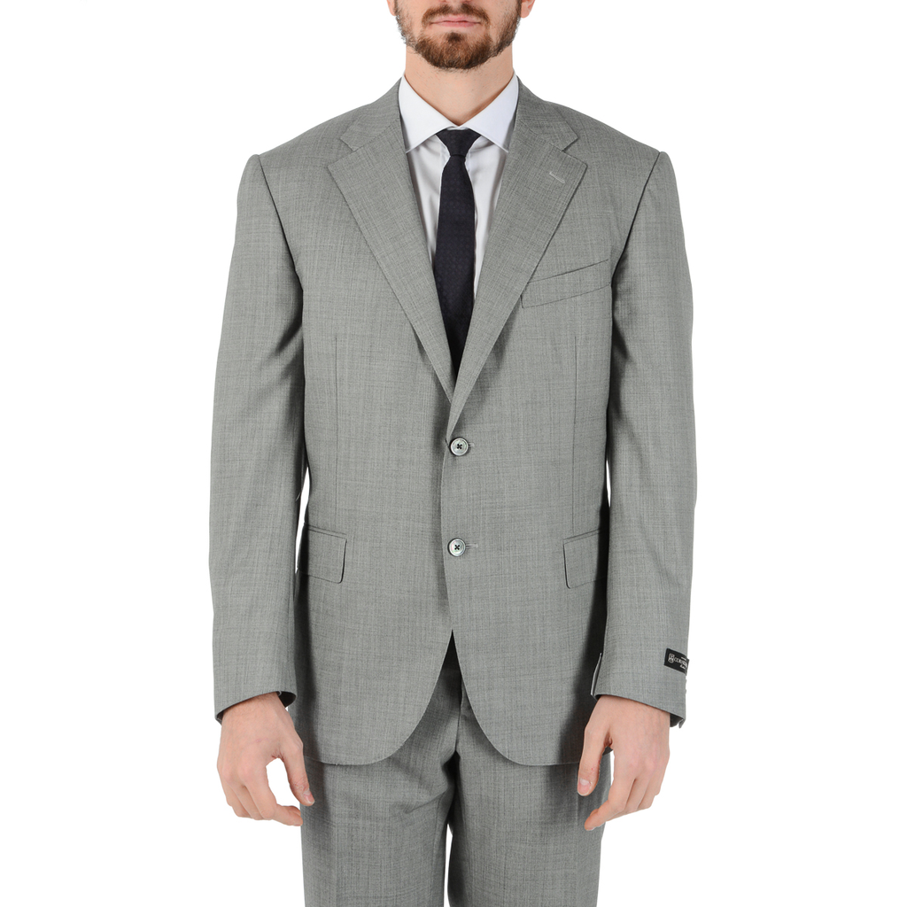 Corneliani Mens Suit Long Sleeves Grey Super 160's
