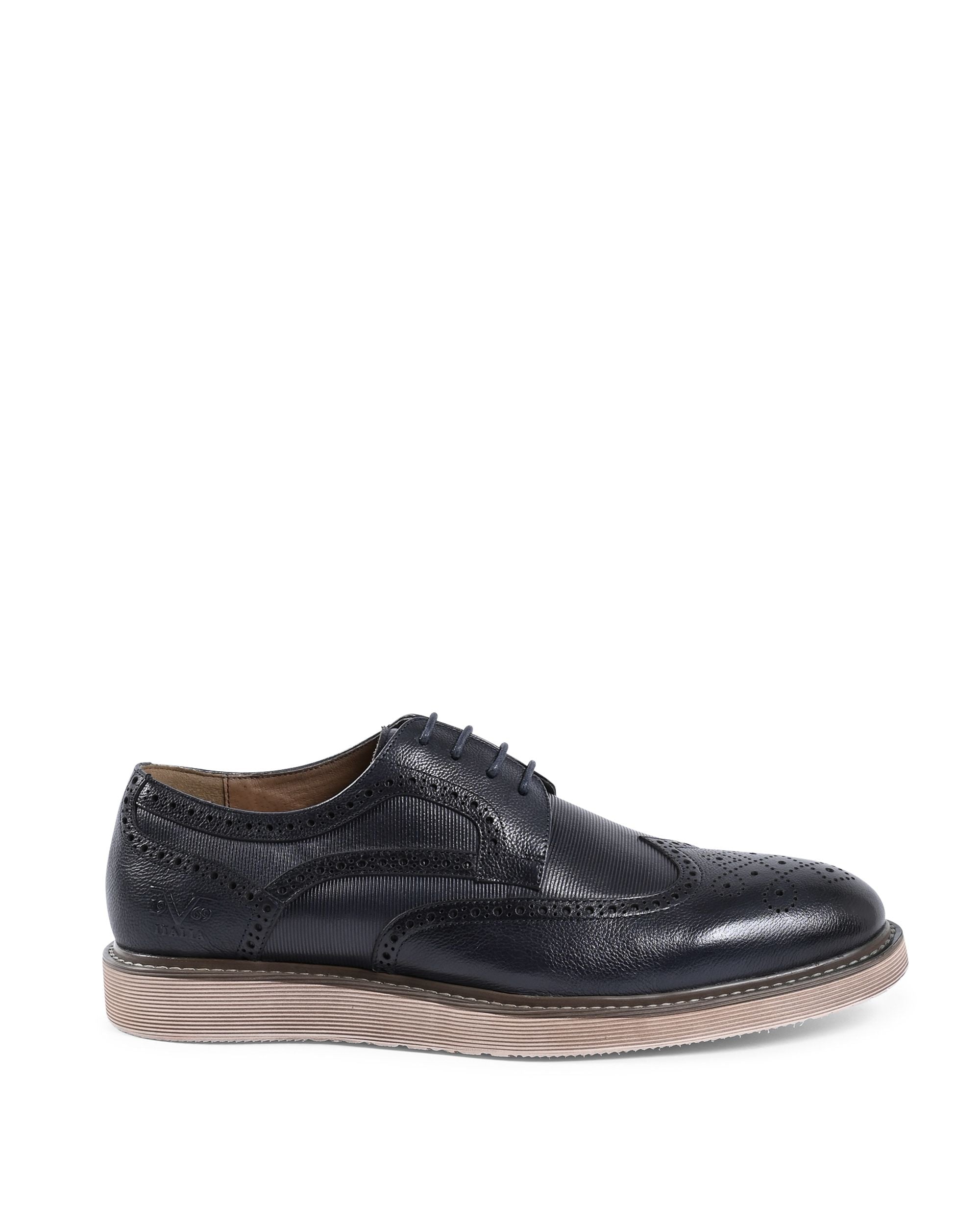 19V69 Italia Zapatos con cordones para hombre Azul oscuro YO F1605-016 NAVY