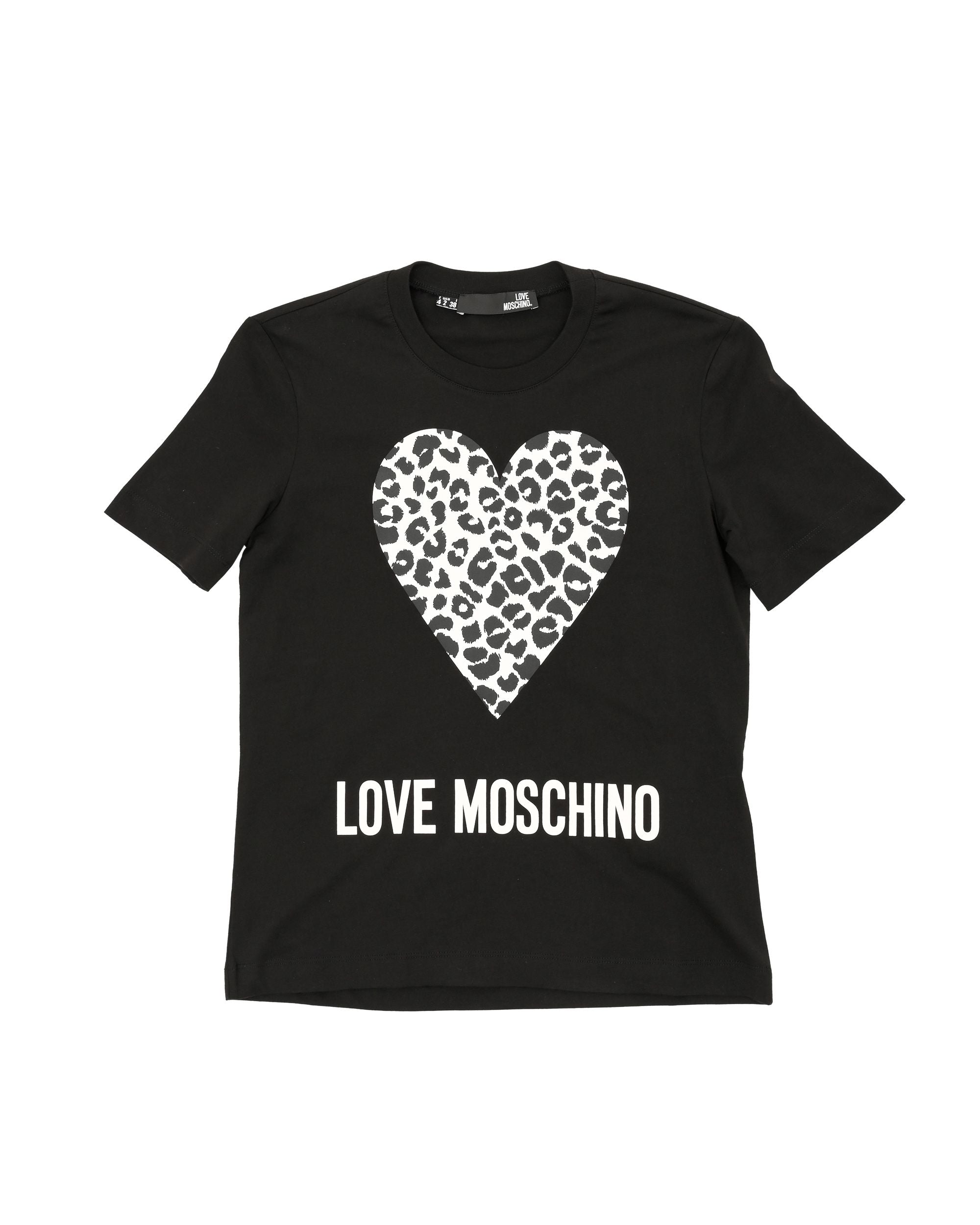 Camiseta Love Moschino para mujer W 4 H06 27 M 3876 C74 NEGRO
