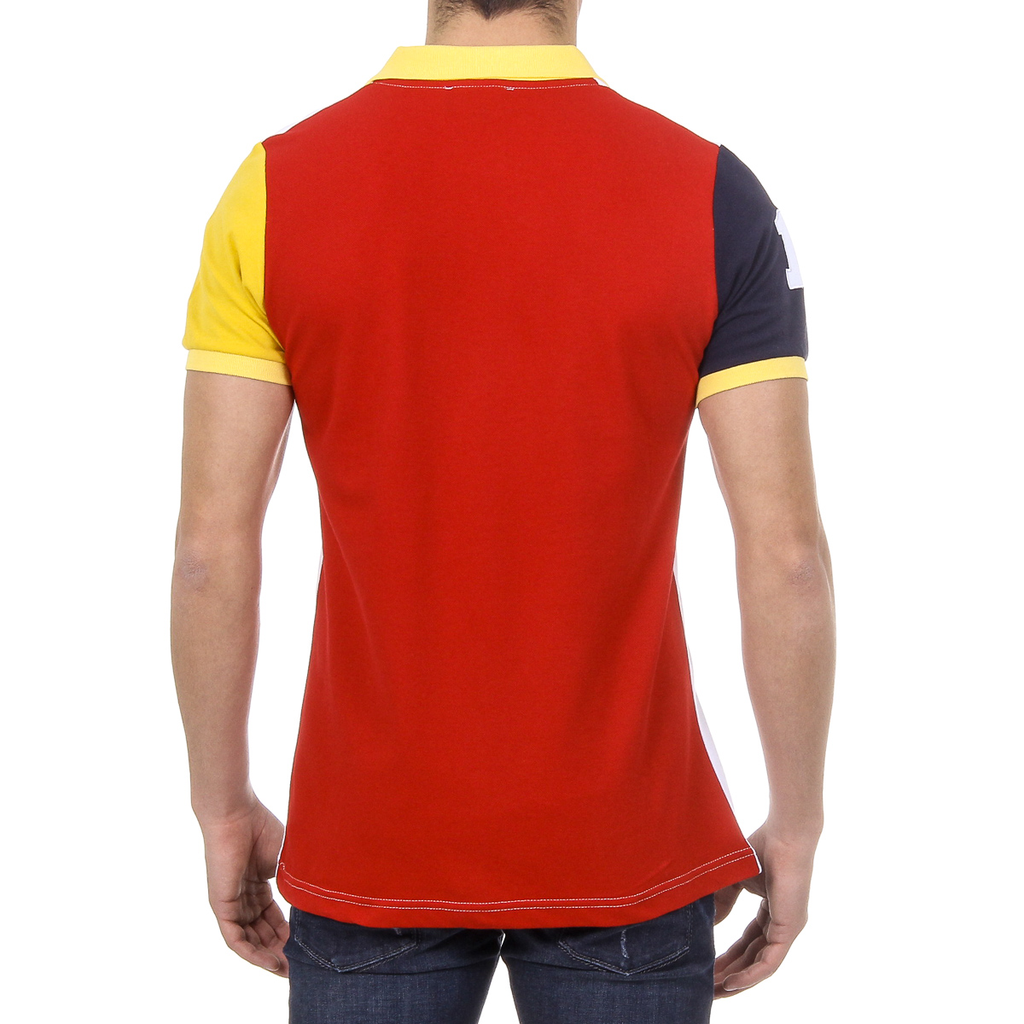Polo Ufford & Suffolk Polo Club para hombre, manga corta, US009, blanco
