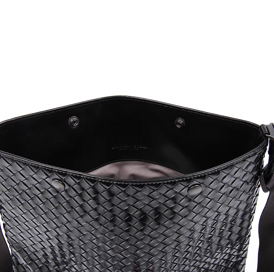 Tracolla Messenger intrecciato Mujer Bottega Veneta Nero 344801 VAGJ1 1261F