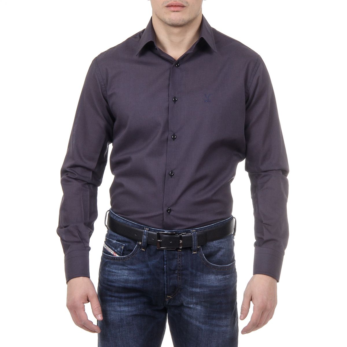 Camisa de cuello clásico para hombre V 1969 Italia 377 VAR. 524