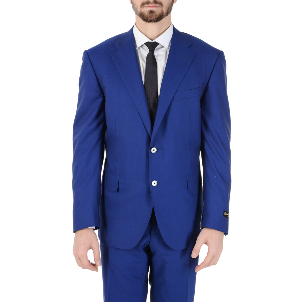 Corneliani Mens Suit Long Sleeves Blue Super 160's