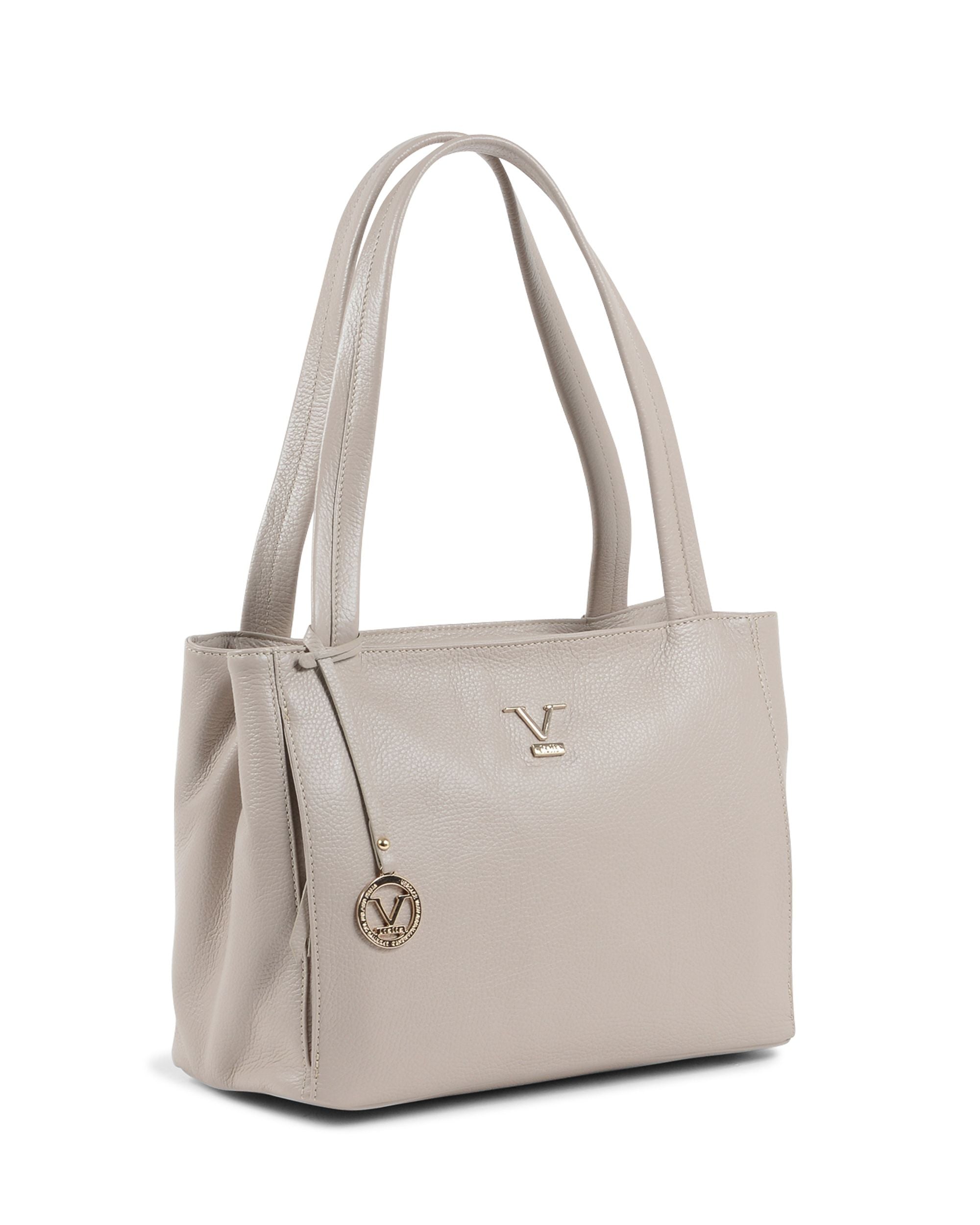 Bolso de mano para mujer V Italia color topo VE0792 MARMO