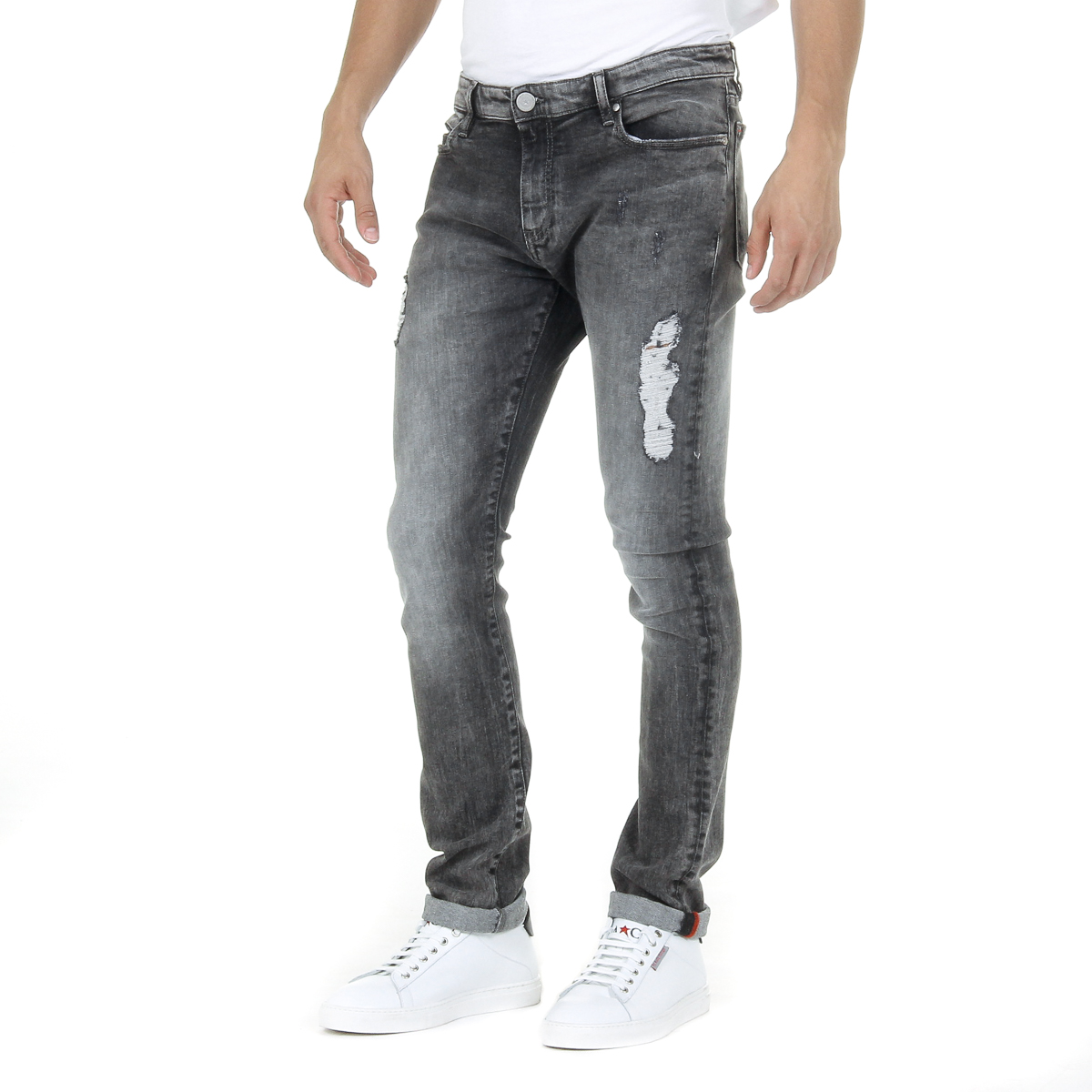 Vaqueros Andrew Charles para hombre gris oscuro THOMAS