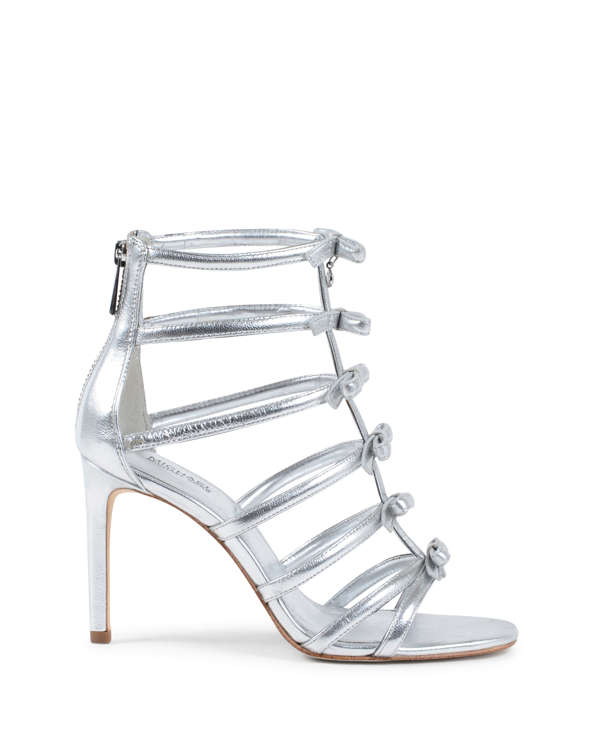 Sandalias de gladiador para mujer Michael Kors plateadas VERONICA