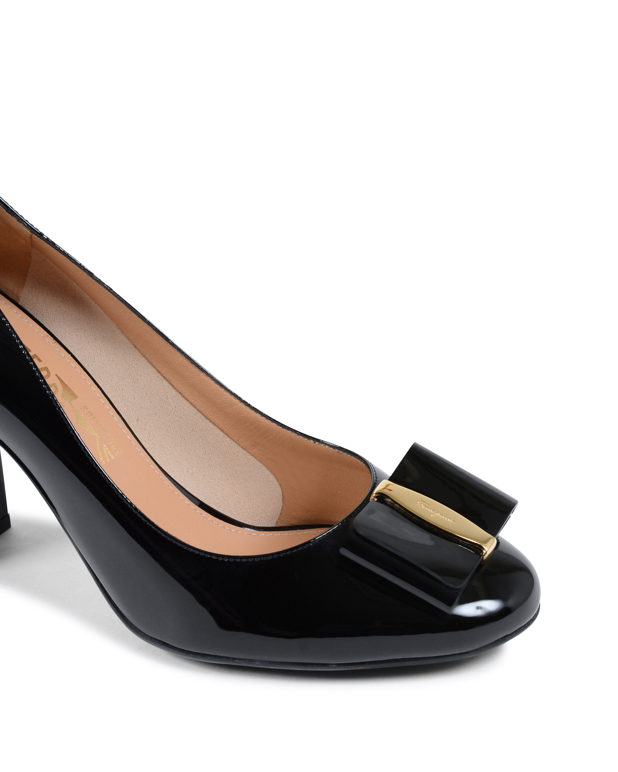 Zapatos de salón Salvatore Ferragamo para mujer, color negro, ELINDA 85
