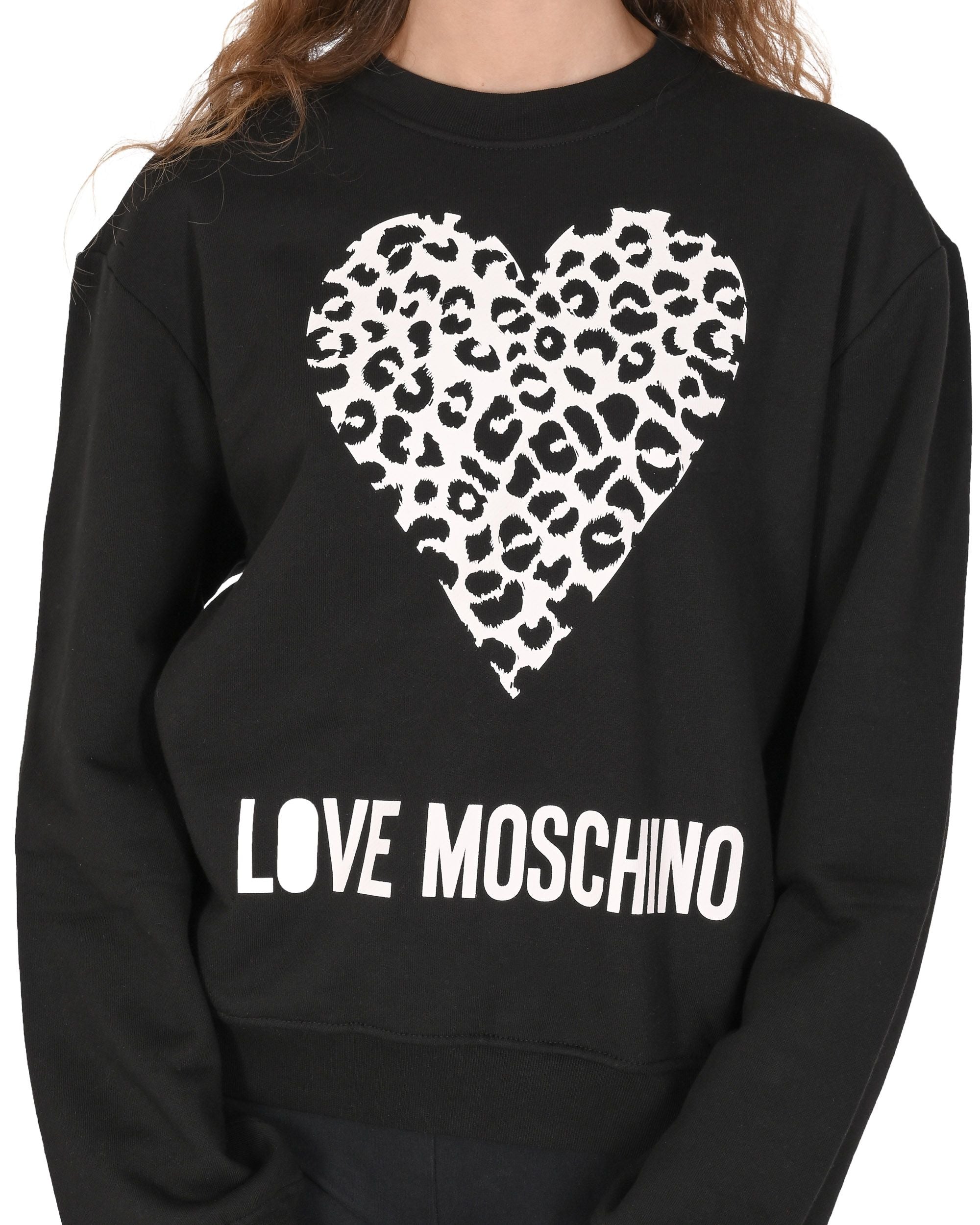 Sudadera Love Moschino para mujer W 6 306 54 M 4055 C74 NEGRO