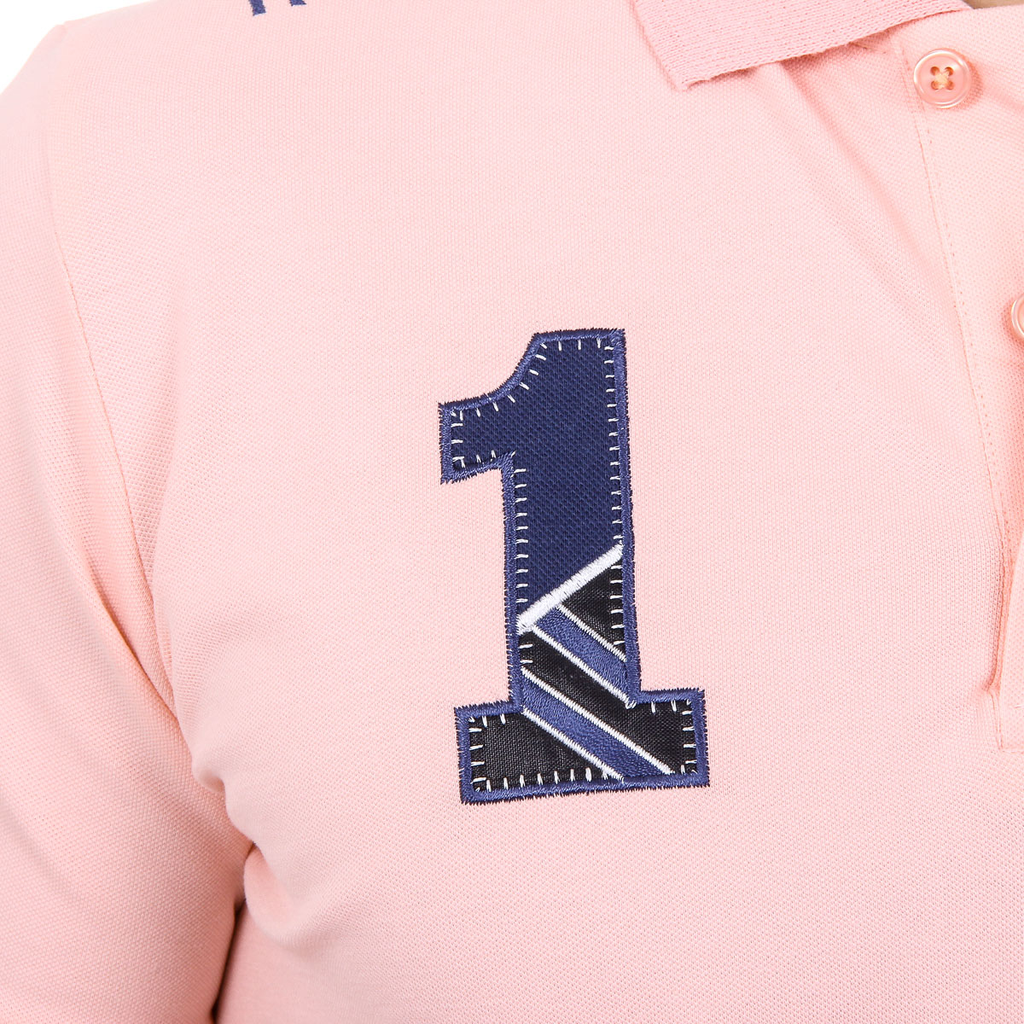 Polo Ufford & Suffolk Polo Club para hombre, manga corta, US008 ROSA