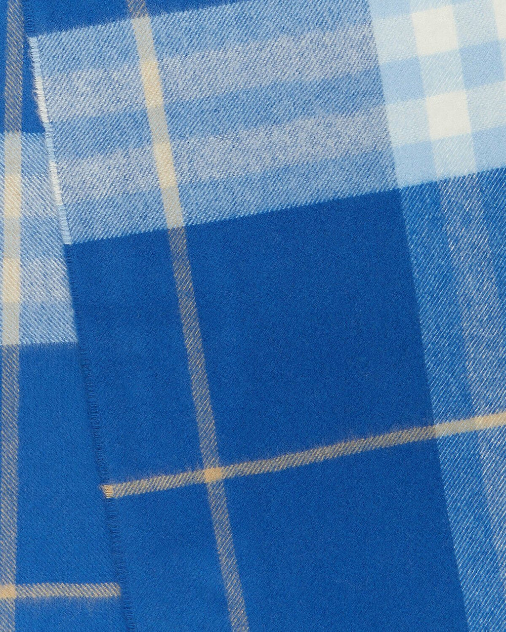 Bufanda Burberry para hombre, 168 x 30 cm, cuadros azules