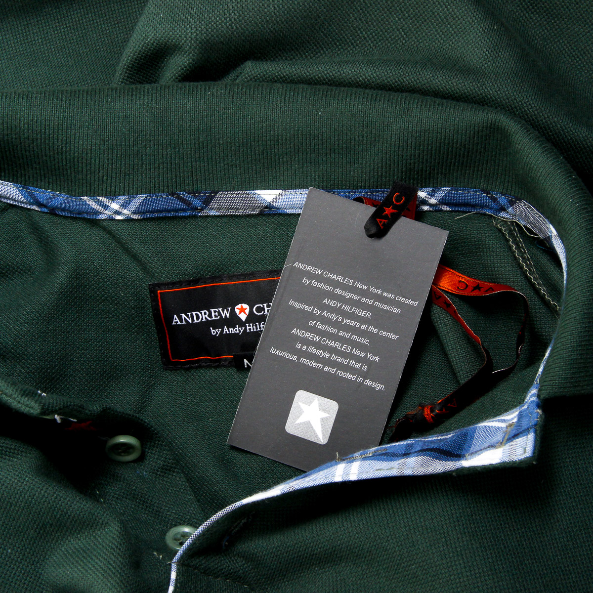 Polo Andrew Charles para hombre de manga corta verde SEMELO