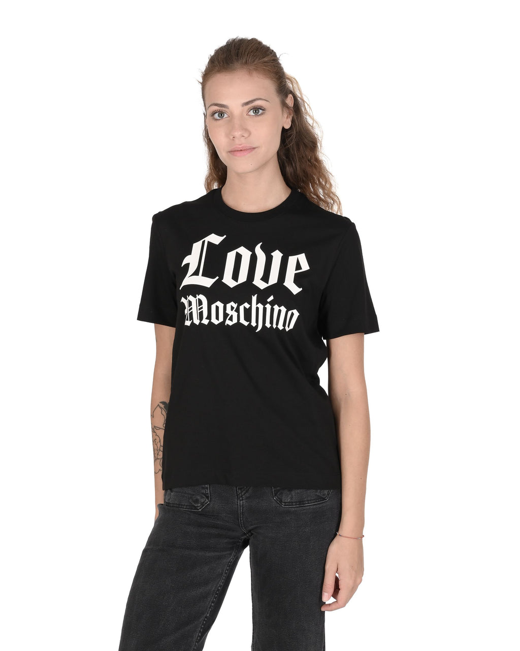 Camiseta Love Moschino para mujer W 4 H06 33 M 3876 C74 NEGRO