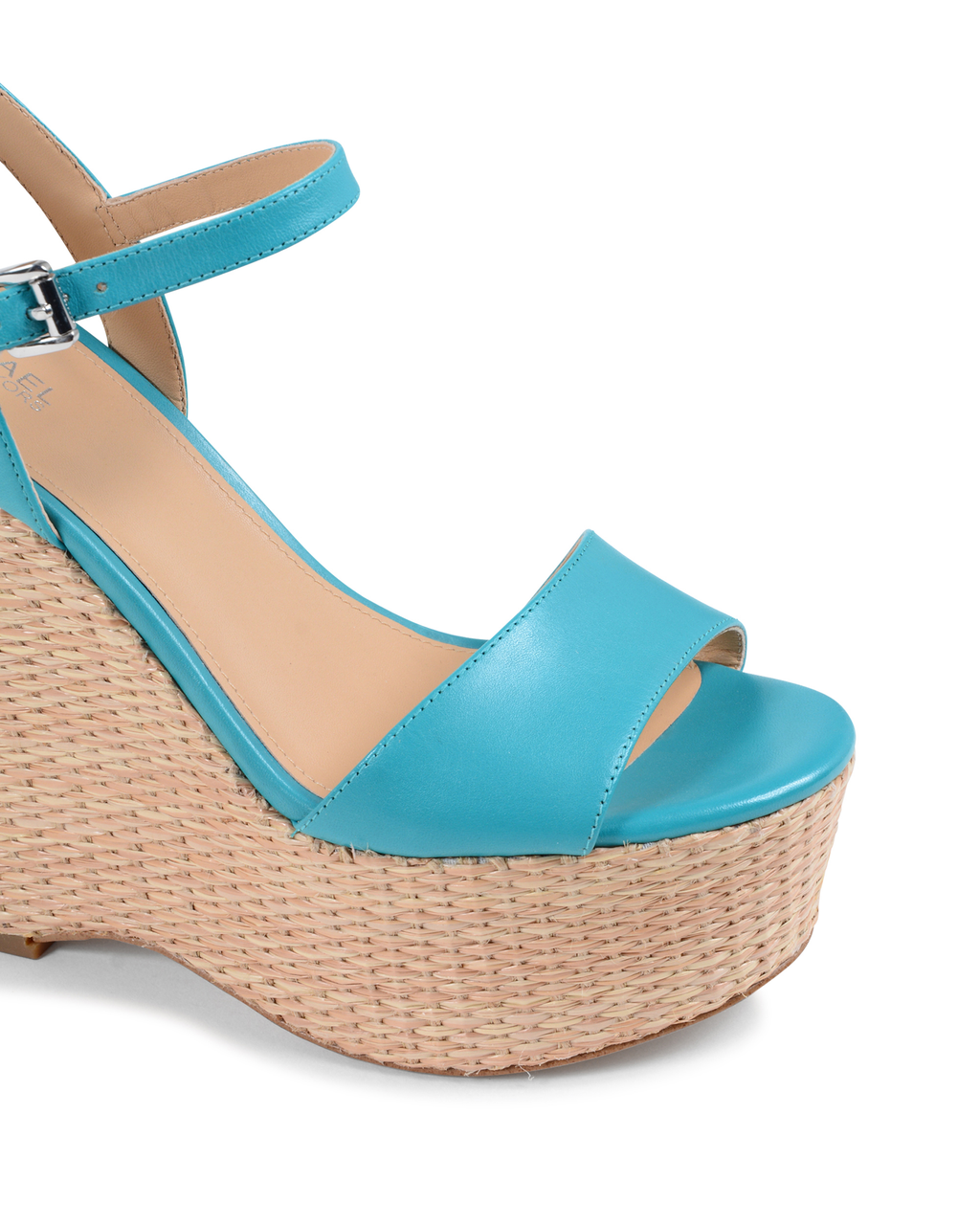 Sandalia de cuña para mujer Michael Kors azul claro FISHER