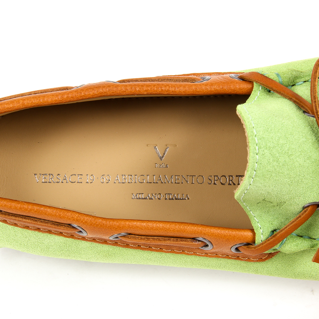 Mocasines Hombre V 1969 Italia Verde MATE