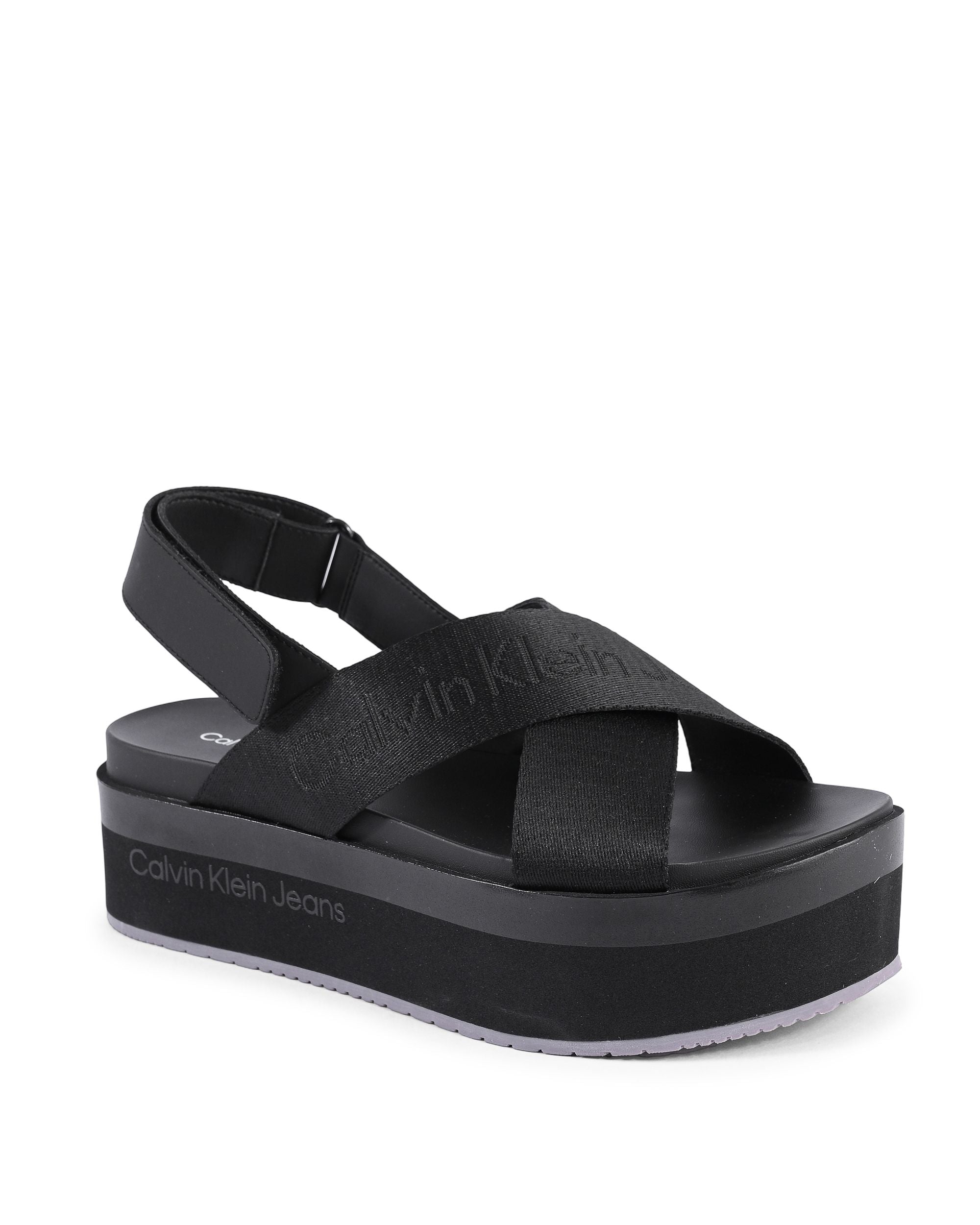 Sandalias Calvin Klein para mujer negras YW0YW013620GT