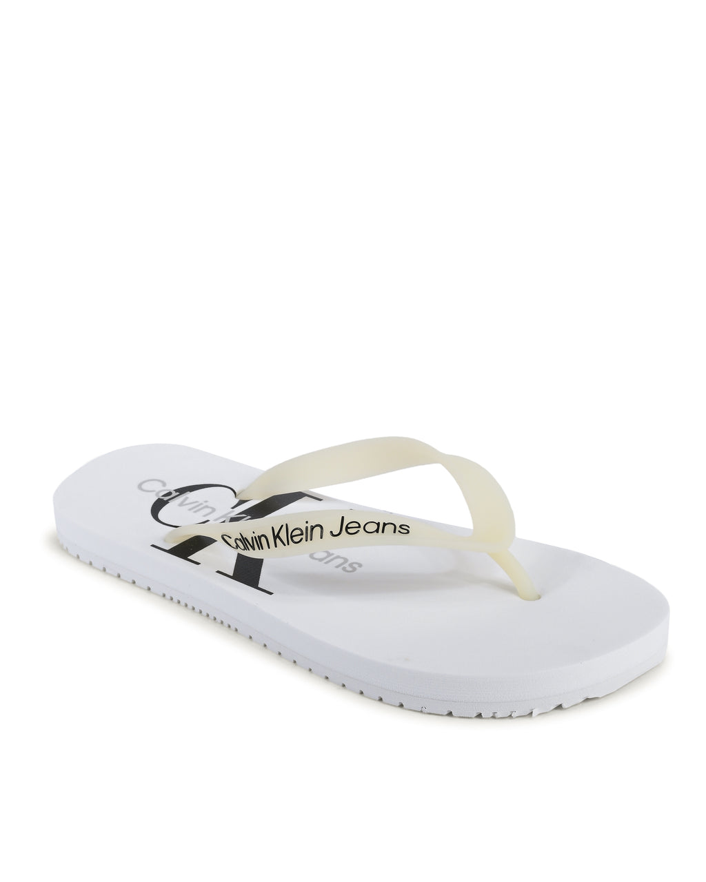 Chanclas Calvin Klein para mujer blancas YW0YW01246YBR