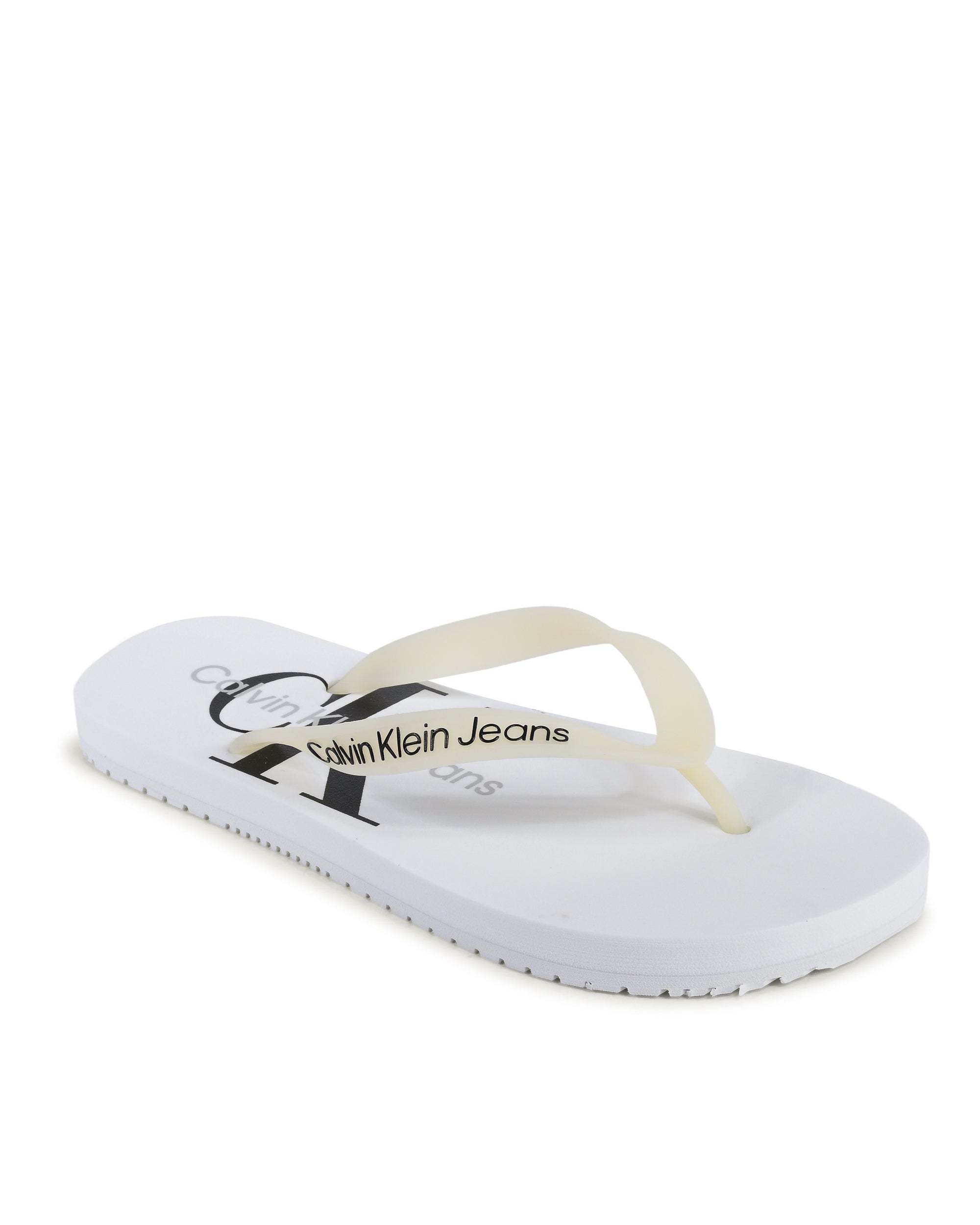 Chanclas Calvin Klein para mujer blancas YW0YW01246YBR