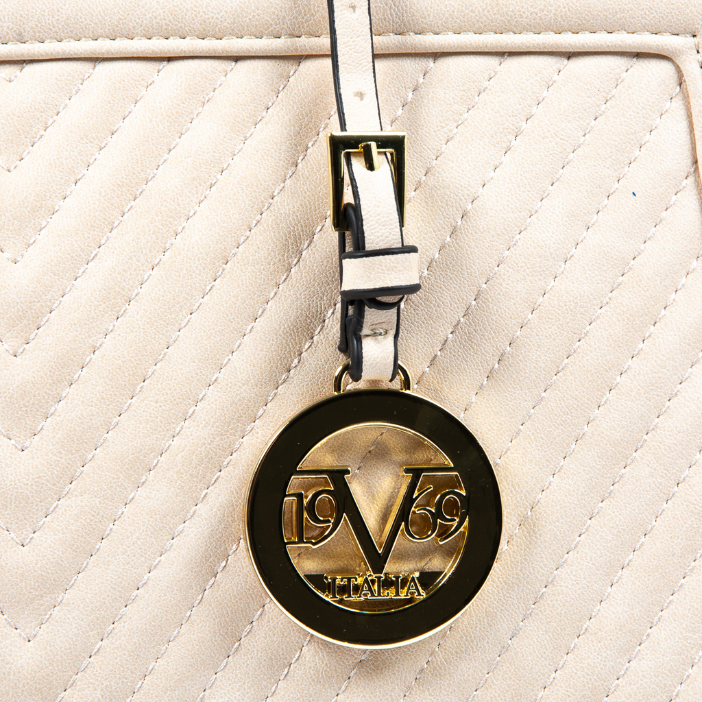 Bolso de mano para mujer V 1969 Italia Beige CRISTINA