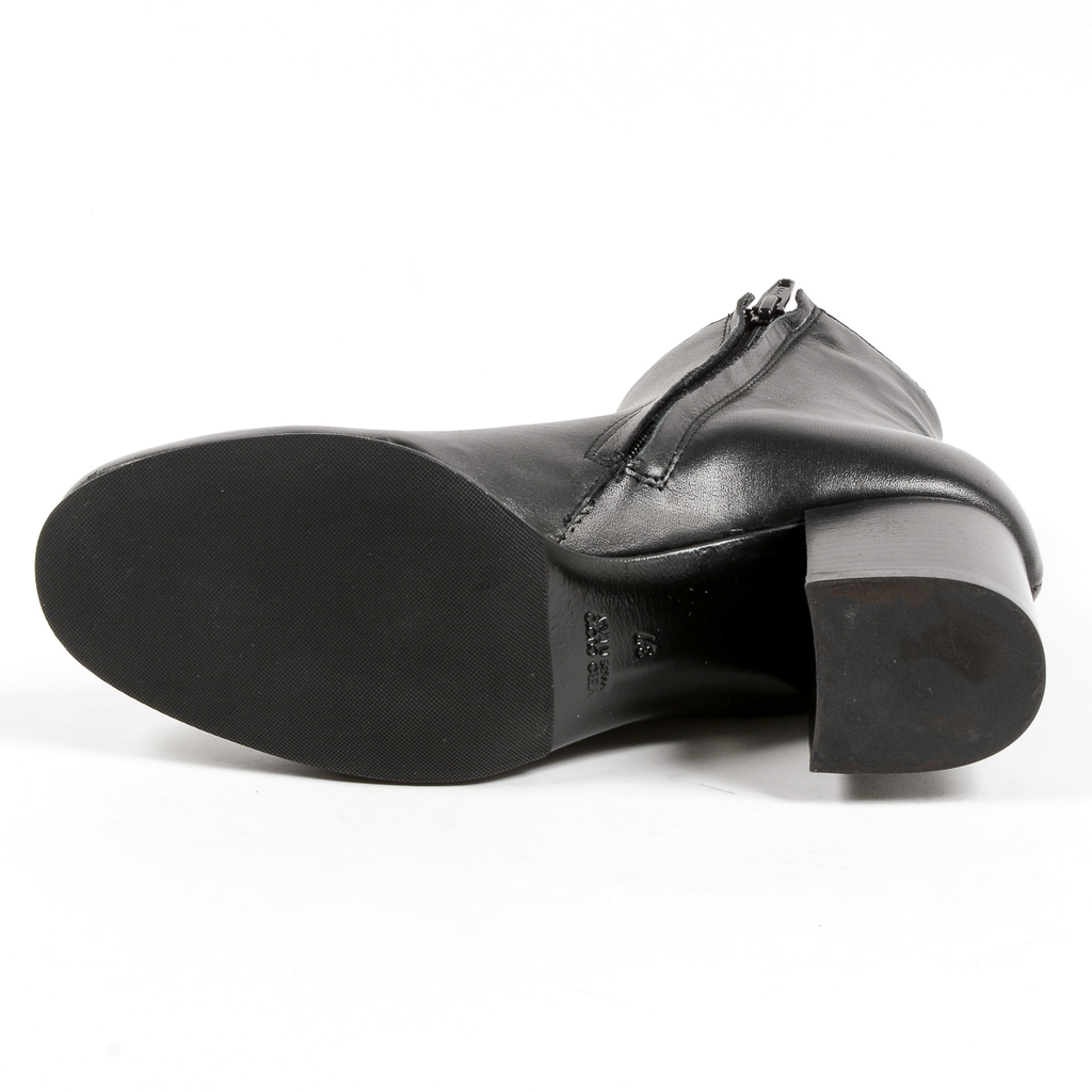 Andrew Charles Womens Heeled Ankle Boot Black COOPER
