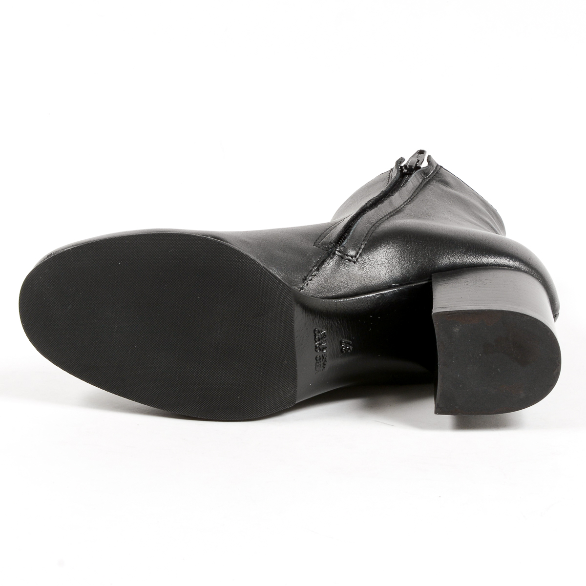 Andrew Charles Womens Heeled Ankle Boot Black COOPER