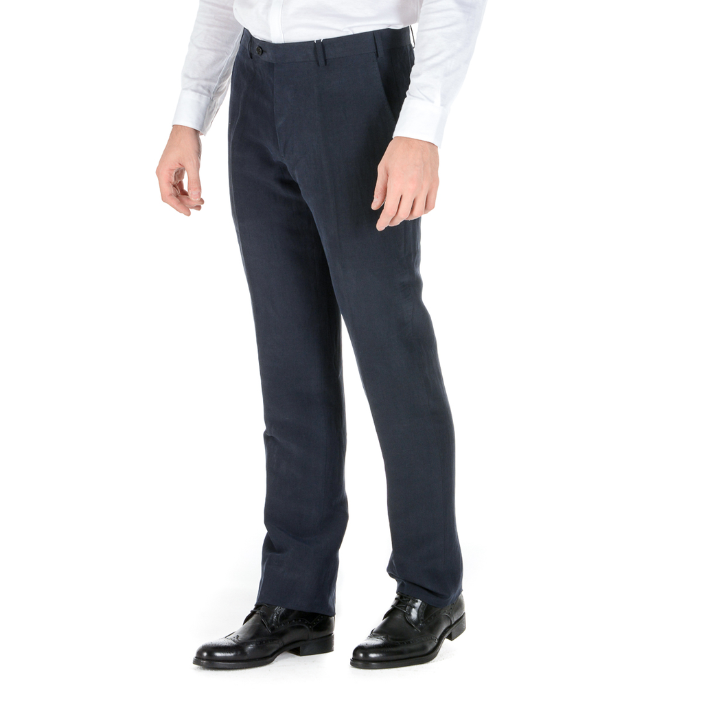 Armani Collezioni Mens Pants Dark Blue