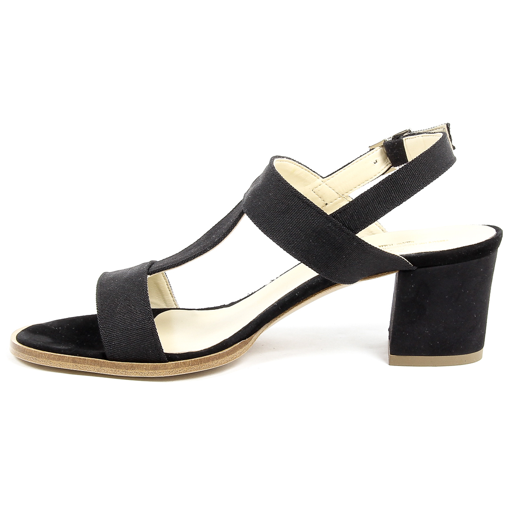 Sandalia V 1969 Italia para mujer, color negro, PERLA