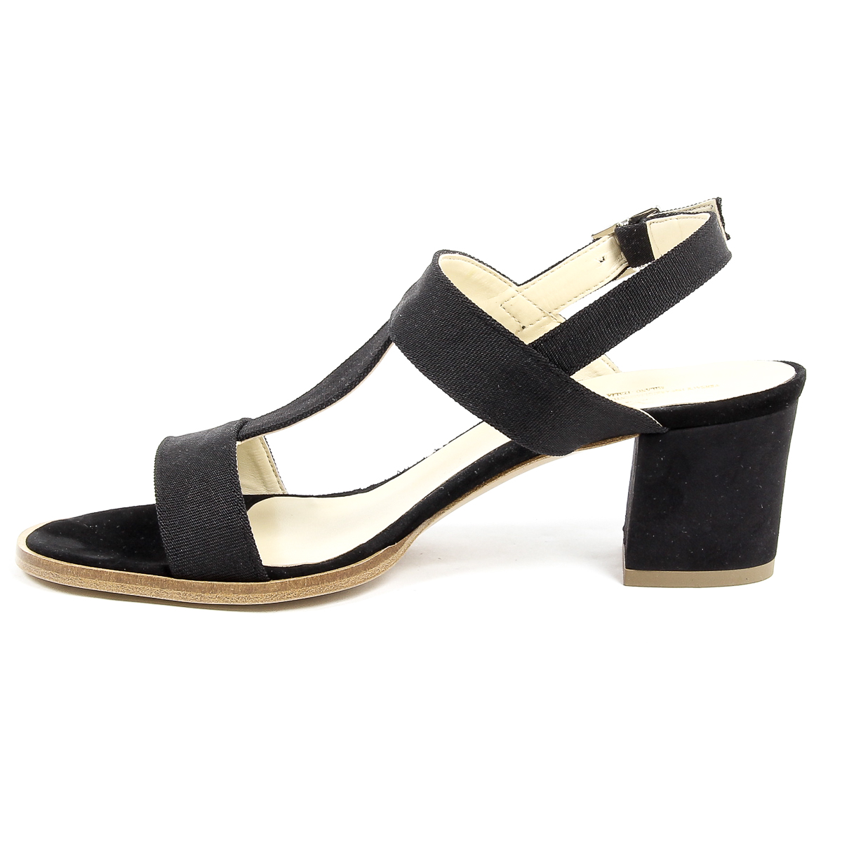 Sandalia V 1969 Italia para mujer, color negro, PERLA