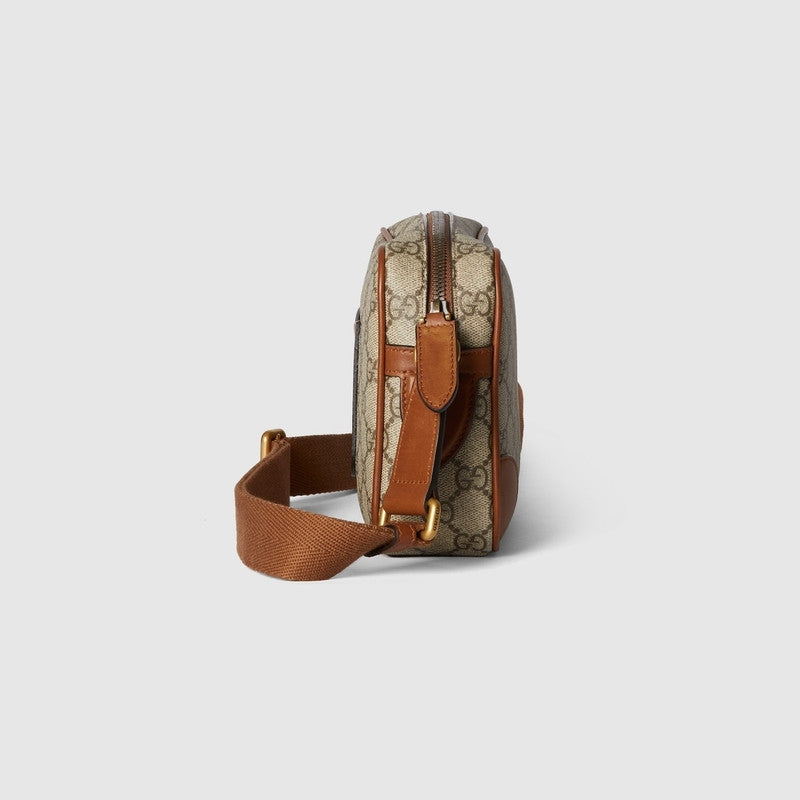 GG monogram crossbody camera bag supreme & Leather