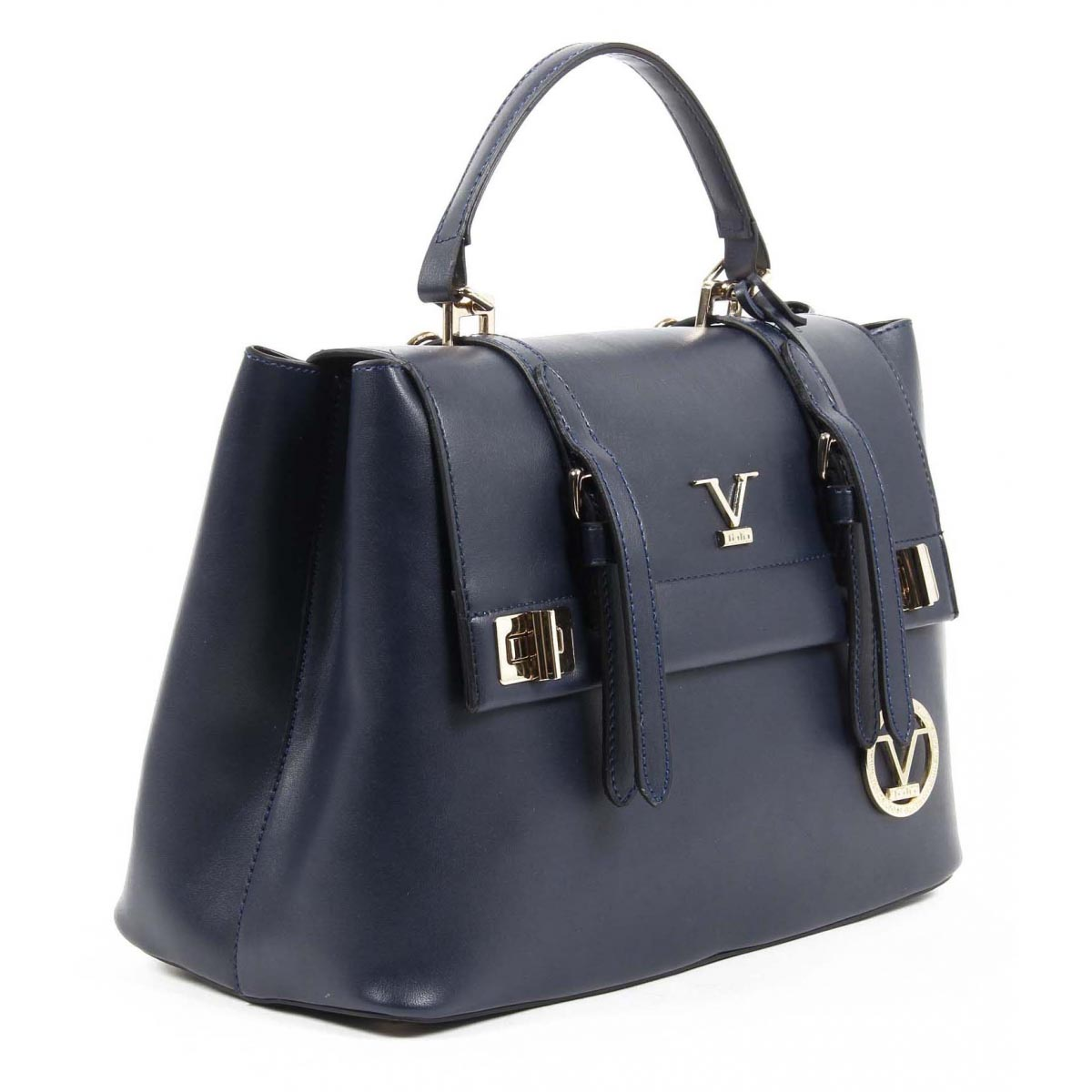 Bolso de mano para mujer V 1969 Italia VE017 AZUL MARINO