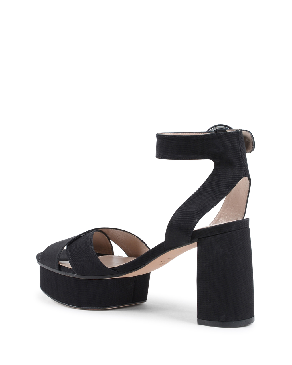 Stuart Weitzman Sandalia con tira al tobillo para mujer Negra CARMINA