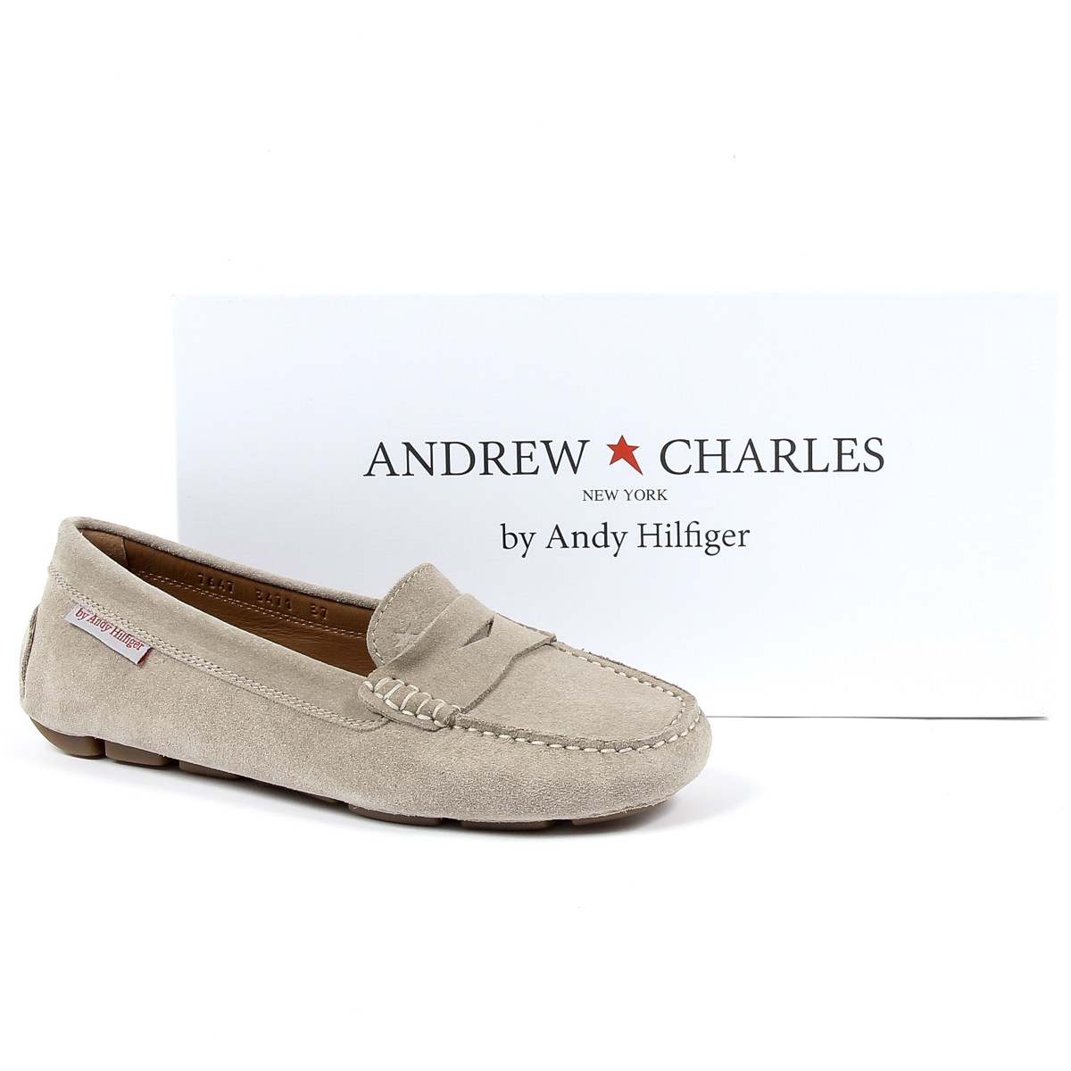 Andrew Charles Mocasín Beige para Mujer MAX